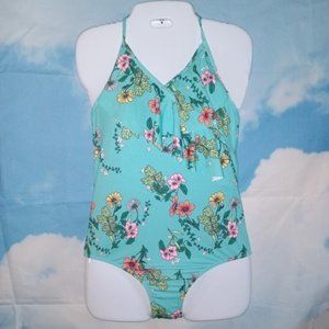 As Rose Rich girl’s Ruffle Multi Flowers 1-piece swimsuit NEW